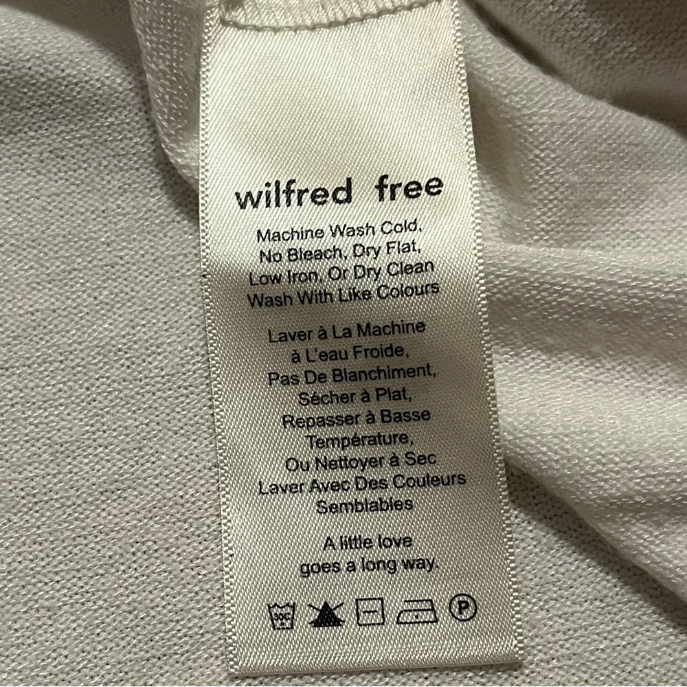 Aritzia Wilfred Free Off White Ivory Scoop Round Neck Tank Top. Size Large - Picture 7 of 10